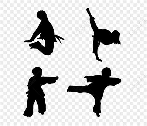 Taekwondo Kick Silhouette