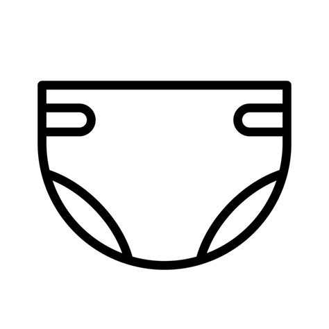 Diaper Icon Nappy Icon Vector Vector Art At Vecteezy