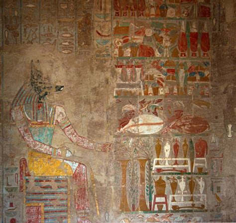 Chapel Of Anubis In The Mortuary Temple Of Queen Hatshepsut Stock Image