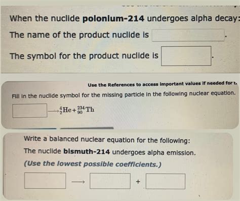 Answered When The Nuclide Polonium 214 Undergoes Bartleby