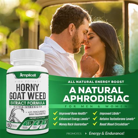 Horny Goat Weed P Ldoras Naturales De Mejora Femenina Y Masculina Con