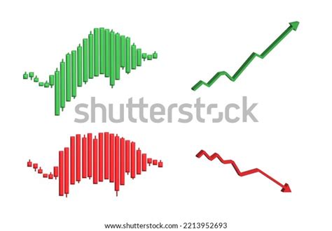 Isolated Bullish Candlestick Chart On White Stock Illustration ...