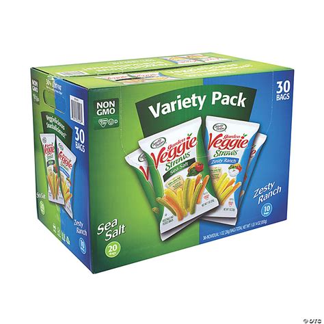 Sensible Portions Garden Veggie Straws Variety Pack Pieces