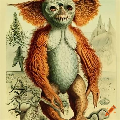 Scientific Illustration Of A Gremlin By Ernst Haeckel On Craiyon