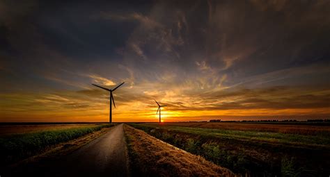 Fonds D Ecran Levers Et Couchers De Soleil Ciel Routes Olienne Nature