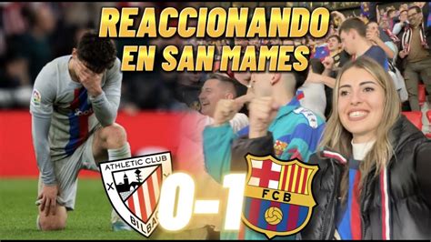 Hinchas Del Bar A Reaccionando Al Athletic Club Fcbarcelona En San