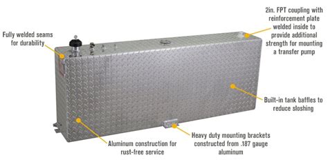 Rds Aluminum Transfer Fuel Tank 45 Gallon Vertical Diamond Plate Model 71083 Northern Tool