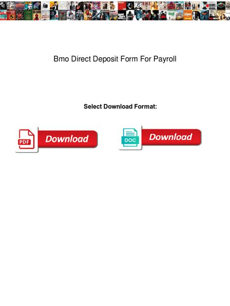 Fillable Online Bmo Direct Deposit Form For Payroll Bmo Direct Deposit Form For Payroll Wanlan