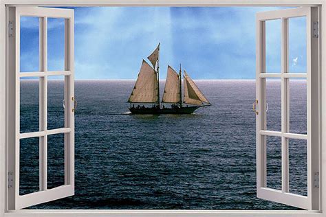 Akfomee Window Sea Ship Pieces Wooden Jigsaw Puzzle For Families