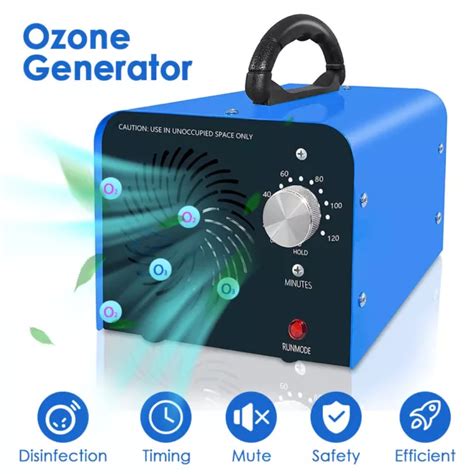 OZONE GENERATOR 5000MG H Ozonizer Air Purifier Home Smoke Sterilizer