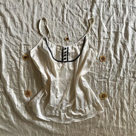 Angelic Lingerie Silk Top By Guess Depop