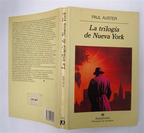 La Trilog A De Nueva York De Auster Paul Excelente Tapa Blanda