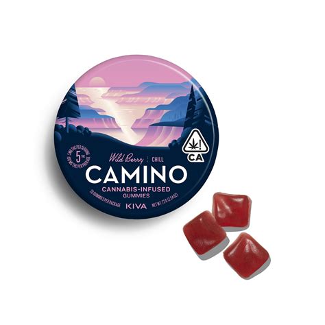 Camino Wild Berry Chill Gummies Kiva Confections