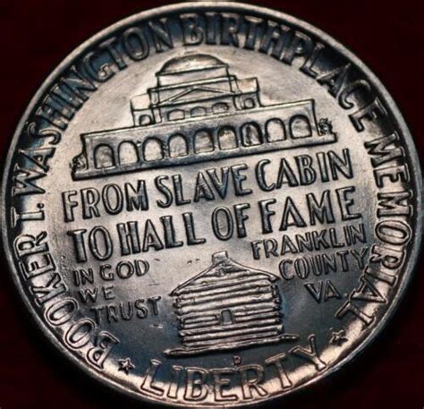 Uncirculated 1946 D Booker T Washington Silver Commemorative Half