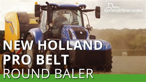 New Holland Pro Belt Round Baler Launched Farmfest Youtube