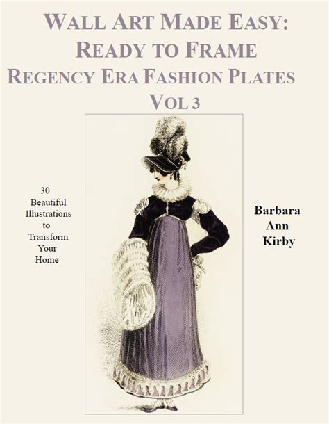 Regency Era Fashion Plates Vol Wall Art Made Easy