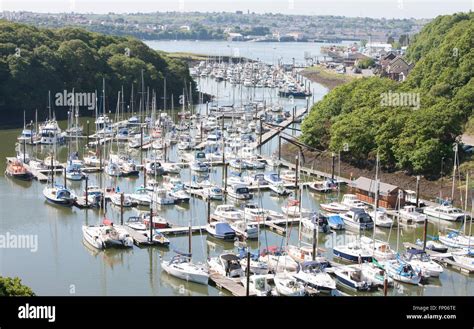 Boats At Neyland Marinaharbourpembrokeshirewalesuk Stock Photo Alamy