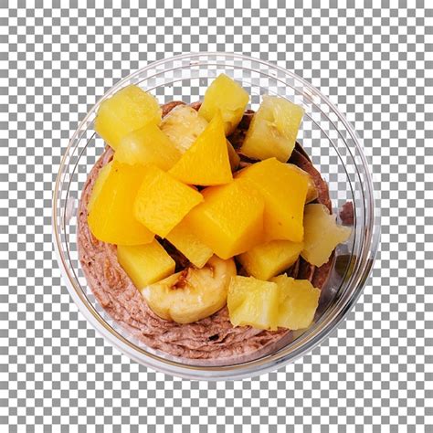 Premium Psd Fresh Fruit Salad In A Clear Bowl Isolated On Transparent