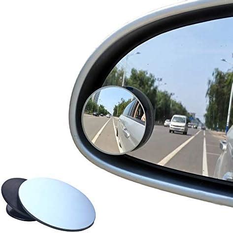 Beeway Blind Spot Mirrors Round Frameless Rotate Sway Adjustable