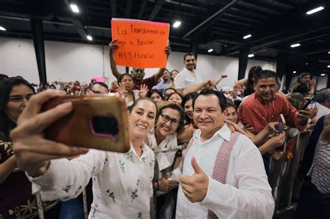 VAMOS A HACER EQUIPO CON EL HUACHO CLAUDIA SHEINBAUM RESPALDA A