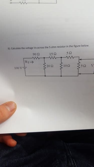 Solved 6 Calculate The Voltage Vx Across The 5 Ohm