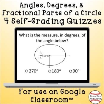 Angles Degrees Fractional Parts Of A Circle Google Classroom