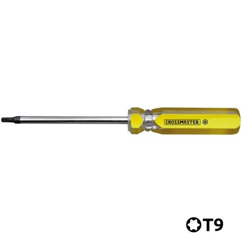 Destornillador Punta Torx Tamper Mango acrílico T9 Crossmaster