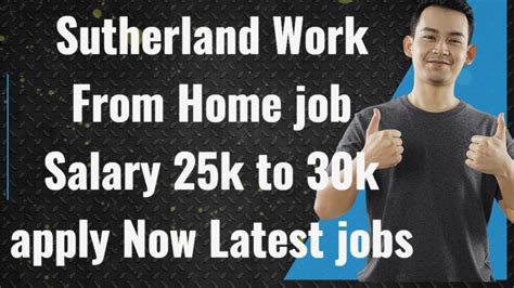 Sutherland Work From Home Job Salary 25k To 30k Apply Now Latest Jobs