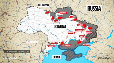 La Mappa Aggiornata Dell Invasione Russa In Ucraina L Avanzata Verso