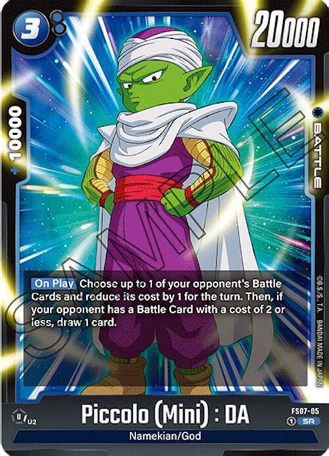 Piccolo Mini Da Starter Deck Vegeta Mini Dragon Ball Super