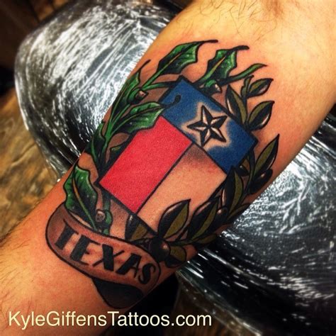 Little Pricks Tattoo Studio | Texas flag tattoo by Kyle Giffen at ...