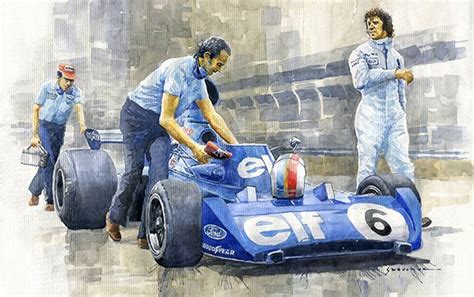 Gallery Of Artist Yuriy Shevchuk 1973 Tyrrell Ford 006 British Gp