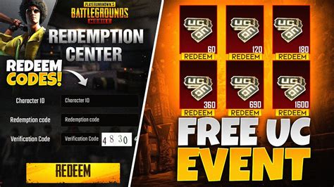 Get Free Uc From Pubg New Redeem Codes For Tokens Bonus Challenge