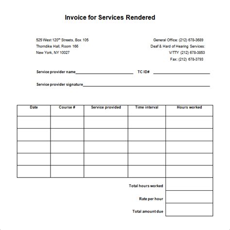 18+ Service Receipt Templates - DOC, PDF