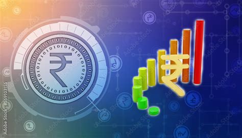 Indian Rupee Background Stock Market Background With Indian Rupee