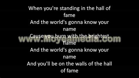 The Script Hall Of Fame Ft Will I Am Lyrics Youtube