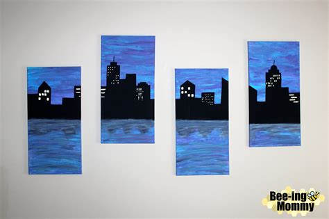 City Skyline Painting Date Night