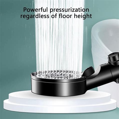 Wiquokett Shower Head With 5 Spray Modes High Pressure Handheld