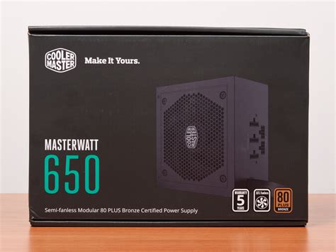 Обзор блока питания Cooler Master MasterWatt 650 мощностью 650 ватт