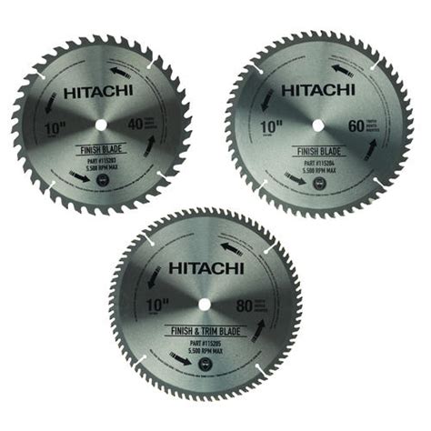 Hitachi® 10 Saw Blades 3 Pack At Menards®