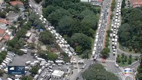 Protesto Contra Icms Trava O Tr Nsito Em S O Paulo Sp G