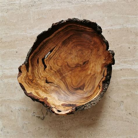 Natural Edge Bowl From Apple Wood Woodturning Art Natural Edge Wood