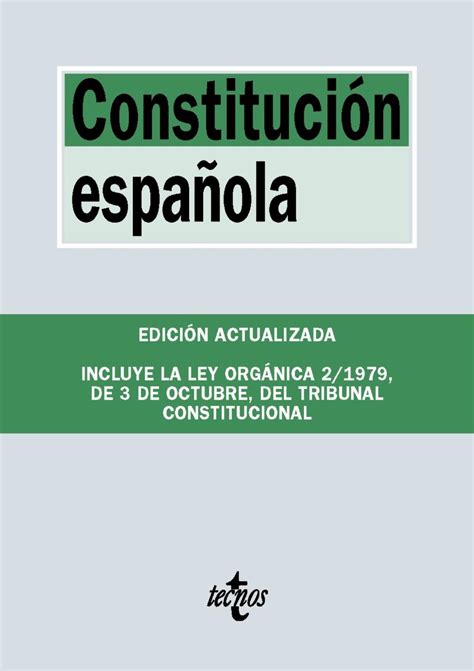 Naos Arquitectura And Libros · ConstituciÓn EspaÑola Incluye La Ley OrgÁnica Del Tribunal