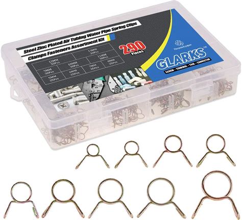 Amazon Glarks 290Pcs Fuel Line Hose Water Pipe Air Tubing Spring