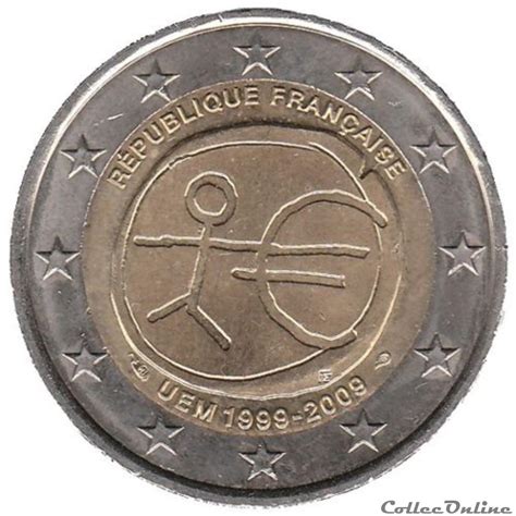 UEM 1999 2009 Monnaies Euros France