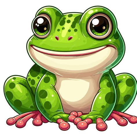 Premium Vector Cute Frog Vector Cartoon Illustration