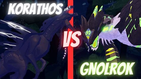 Korathos Vs Gnolrok Creatures Of Sonaria Youtube