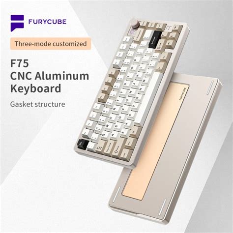 Furycube F75S Tri Mode RGB Hot Swap Aluminium Alloy Mechanical Keyboard