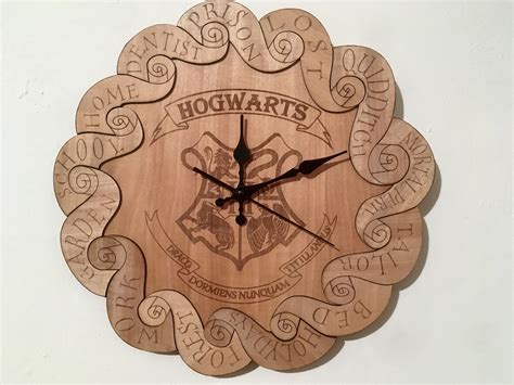 Harry Potter Weasley Clock Wooden Wall Clock Personalize It