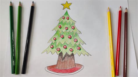 So Zeichnest Du Einen Weihnachtsbaum Leichtes Zeichnen YouTube